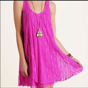 FREE PEOPLE pink dress